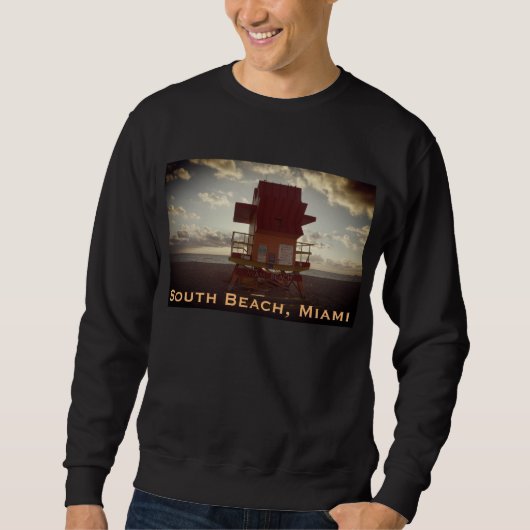 South Beach, Miami Lifeguard Stand (Ocean Rescue) Sweatshirt (Vorderseite)