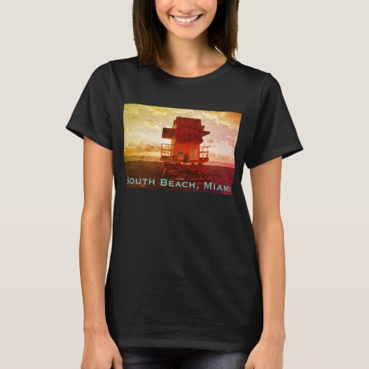 South Beach, Miami Lifeguard Tower (Surf Rescue) T-Shirt (Vorderseite)