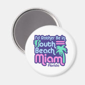 South Beach Miami Magnet (Vorderseite/Rückseite)