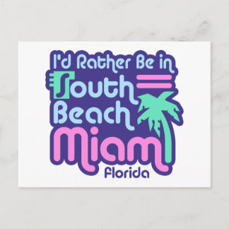 South Beach Miami Postkarte