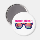 South Beach Miami-Sonnenbrille Magnet (Vorderseite/Rückseite)
