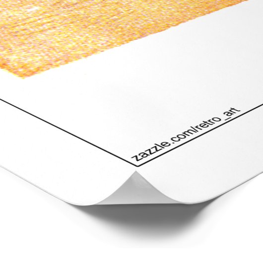 South Beach Miami Vintag Beach Poster (Ecke)