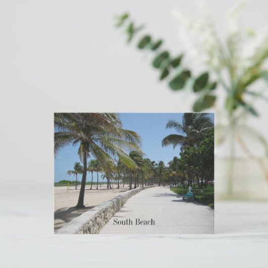 South Beach Post 1 Postkarte (Stehend Vorderseite)