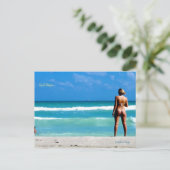 South Beach Postcard Postkarte (Stehend Vorderseite)