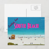 ~South Beach~ POSTCARD Postkarte (Vorne/Hinten)