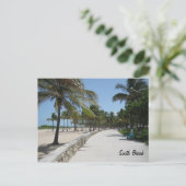 South Beach Postkarte (Stehend Vorderseite)