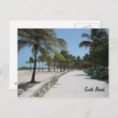 South Beach Postkarte (Vorne/Hinten)