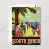 South Beach Postkarte (Vorne/Hinten)