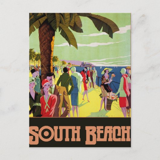 South Beach Postkarte (Vorderseite)