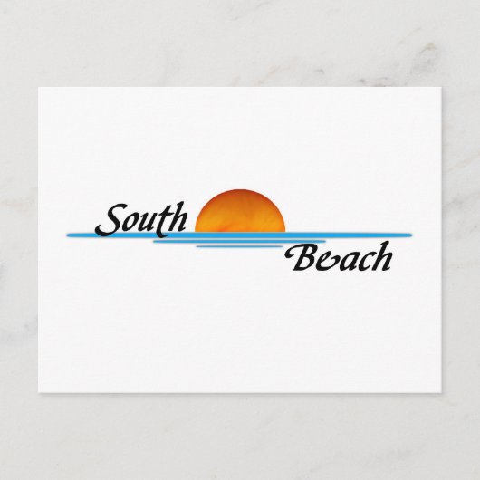 South Beach Postkarte (Vorderseite)