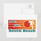 South Beach Postkarte (Vorne/Hinten)