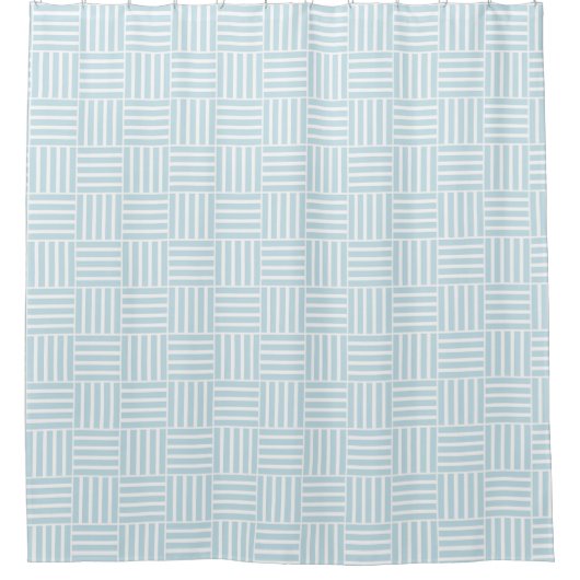 South Beach Stripe aqua Duschvorhang (Vorderseite)