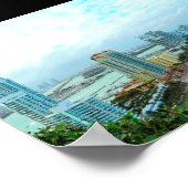 ~South Beach~ SÜDSTRANDPOSTER, KÜMMERN SIE! Poster (Ecke)