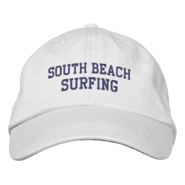 South Beach Surfing bestickter Baseballhut Bestickte Baseballkappe
