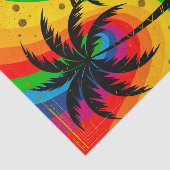 [South Beach Vibes] Retro Pop Art Deco Palm Trees Seidenpapier (Ausschnitt)