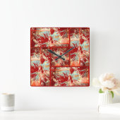 South Beach Wall Clock Quadratische Wanduhr (Zuhause)