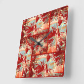 South Beach Wall Clock Quadratische Wanduhr (Winkel)