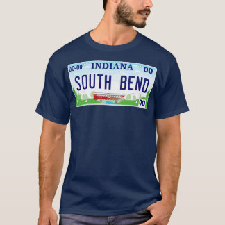 South Bend Indiana License Plate T-Shirt