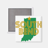 South Bend Indiana Magnet (Vorderseite/Rückseite)