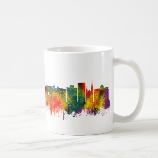 South Bend Indiana Skyline Kaffeetasse (Rechts)