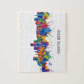 South Bend Indiana Skyline Puzzle (Vertikal)