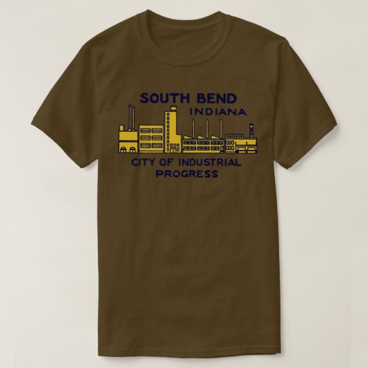 South Bend Indiana TShirt 1940er (Design vorne)
