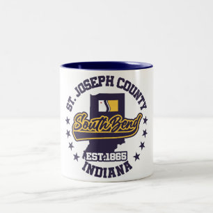 South Bend, Indiana Zweifarbige Tasse