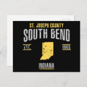 South Bend Postkarte (Vorne/Hinten)