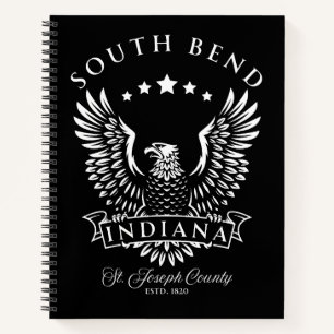 South Bend St. Joseph Landkreis Indiana Vintag Eag Notizblock