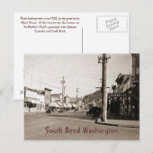 South Bend Washington um 1925 Postkarte (Vorne/Hinten)
