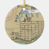 South Boston Chart Keramik Ornament (Vorne)