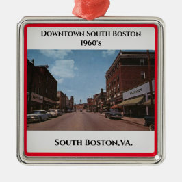 South Boston, VA. Weihnachtsmetallschmuck Ornament Aus Metall