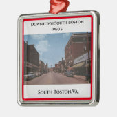 South Boston, VA. Weihnachtsmetallschmuck Ornament Aus Metall (Links)