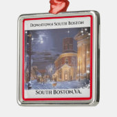 South Boston, VA. Weihnachtsmetallschmuck Ornament Aus Metall (Links)