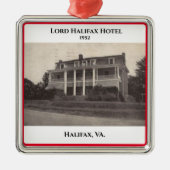 South Boston, VA. Weihnachtsmetallschmuck Ornament Aus Metall (Vorne)