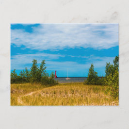 South Breakwater Light, Muskegon, Michigan Postkarte