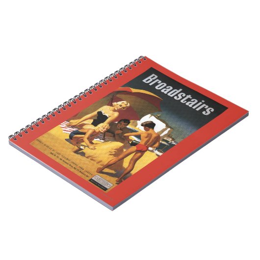 South British Railways Family on Beach Notizblock (Linke Seite)