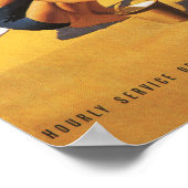 South British Railways Family on Beach Poster (Ecke)