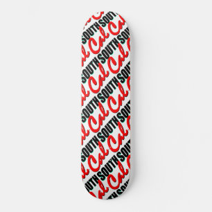 South Cal™ Brand White "Tilt-Up" Skateboard Deck