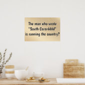 South Carerdddd Running the Country Poster (Küche)