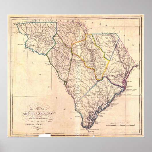 South Carolina: 1818 Poster (Vorne)