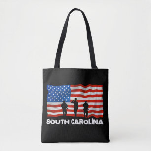 South Carolina American Flag Tasche