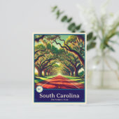 South Carolina | Anime Style Cel Schattenkarte Postkarte (Stehend Vorderseite)