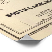 South Carolina Atlas Karte Poster (Ecke)