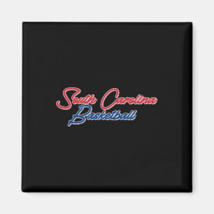 South Carolina Basketball (usa Colors) Magnet