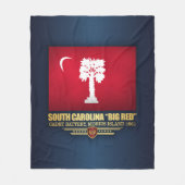 South Carolina "Big Red" Fleecedecke (Vorderseite)