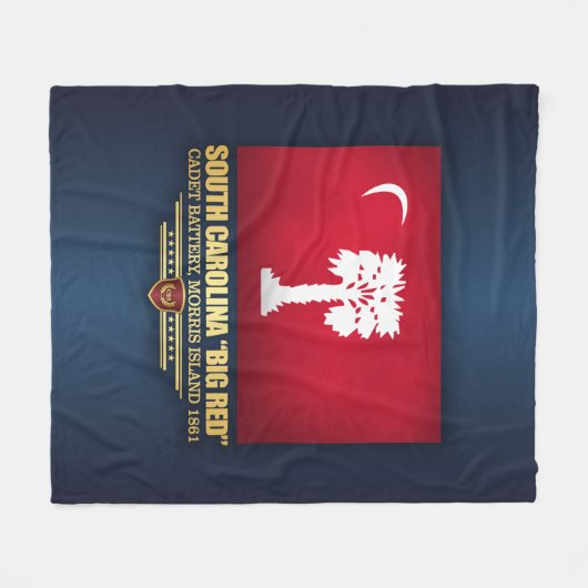 South Carolina "Big Red" Fleecedecke (Vorderseite (Horizontal))