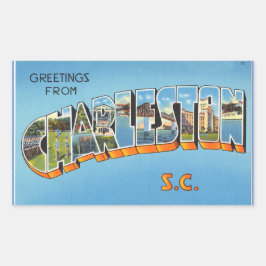 South Carolina, Blatt 4 Charleston-Aufkleber Rechteckiger Aufkleber