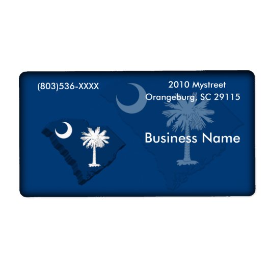 South Carolina Business Label (Vorne)