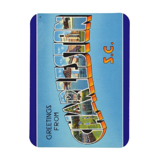 South Carolina, Charleston Beach Magnet (Vertikal)